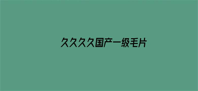 >久久久久国产一级毛片高清版横幅海报图