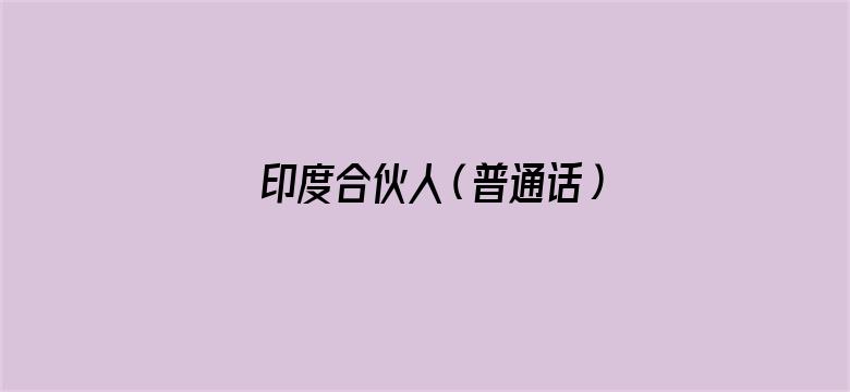 印度合伙人（普通话）